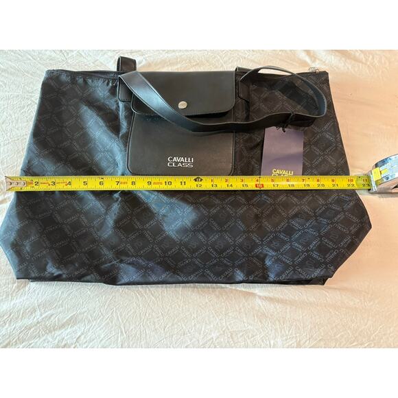 Cavalli Class Large Black Logo Tote, NWT - Picture 2 of 5